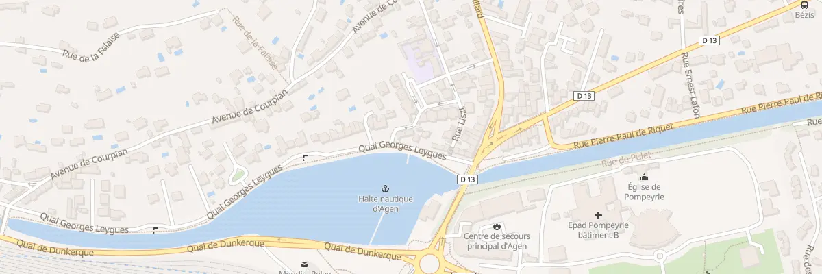 Plan du 111 Quai Georges Leygues à Agen