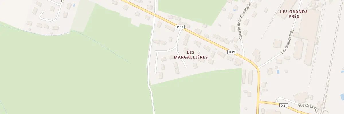 Plan du 6 Rue des Margallières à Villeperdue