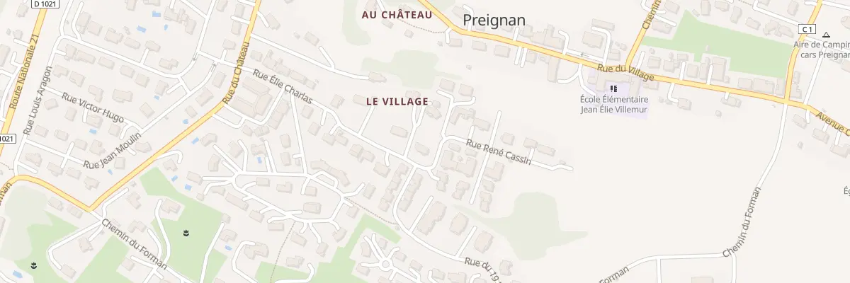 Plan du 25 Rue Elie Charlas à Preignan