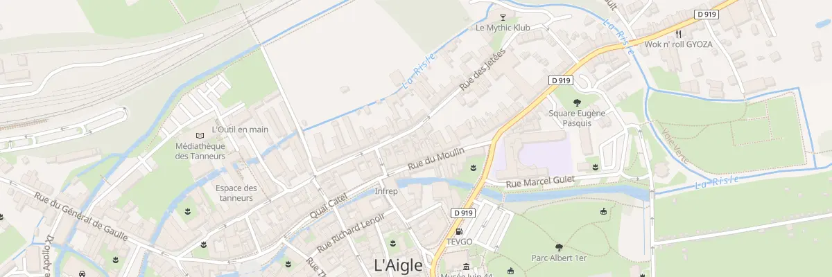 Plan du 10 Rue des Jetees à L’Aigle
