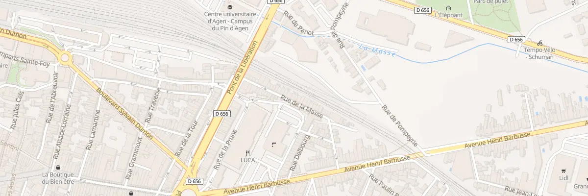 Plan du 31 Rue de la Masse à Agen