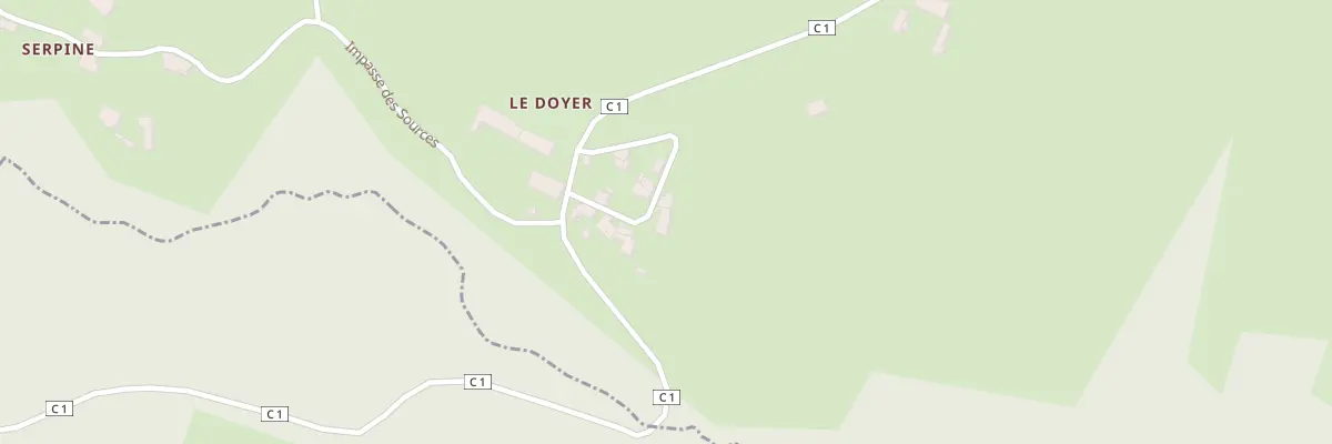 Plan du 5000 Le Doyer au Bourdeix
