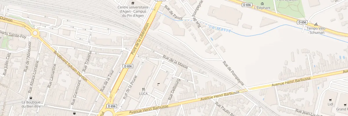 Plan du 35 Rue de la Masse à Agen