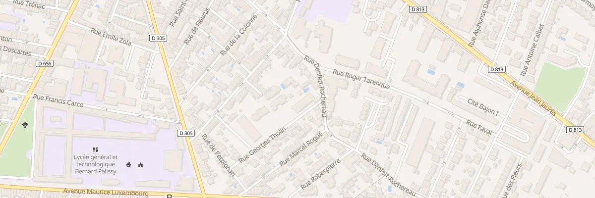 Plan du 86B Rue Denfert Rochereau à Agen