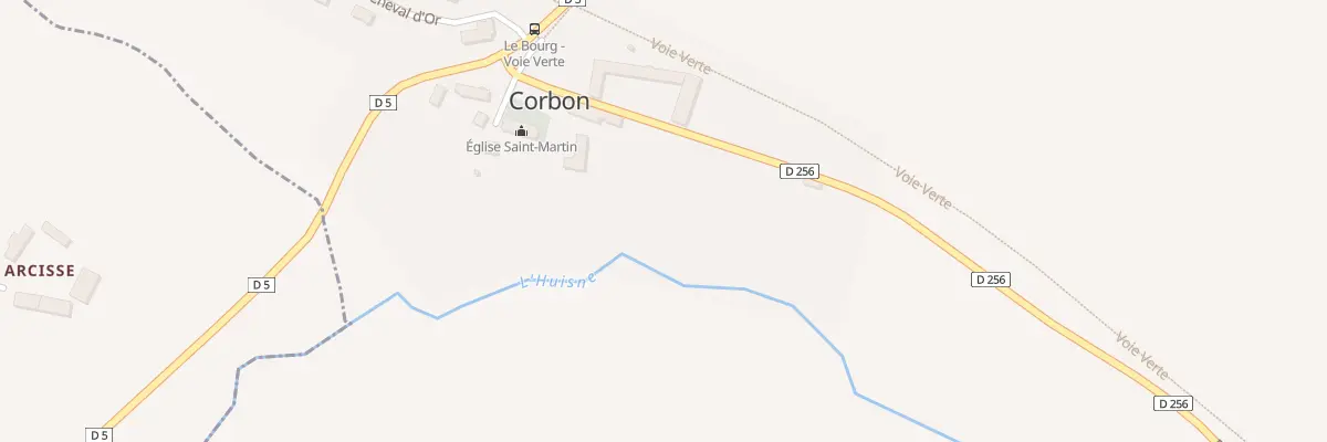 Plan du 2 Rte de la Vove à Corbon