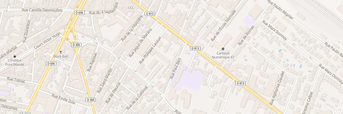 Plan du 29 Rue Paul Bert à Agen