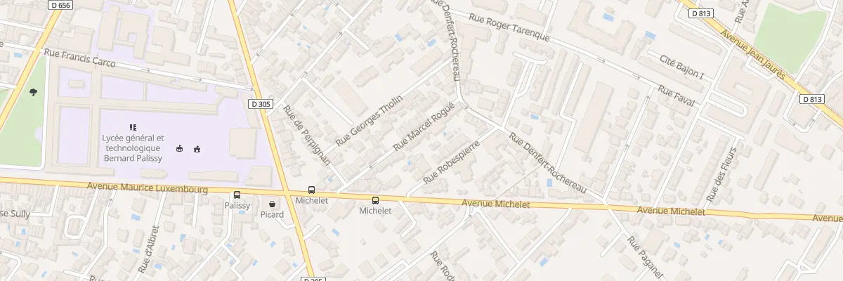 Plan du 28 Rue Marcel Rogué à Agen