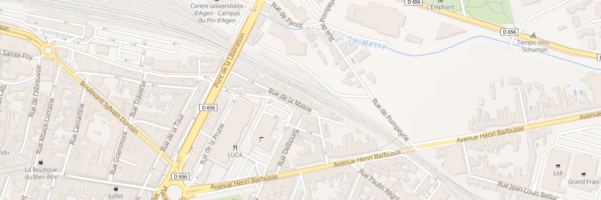 Plan du 43 Rue de la Masse à Agen