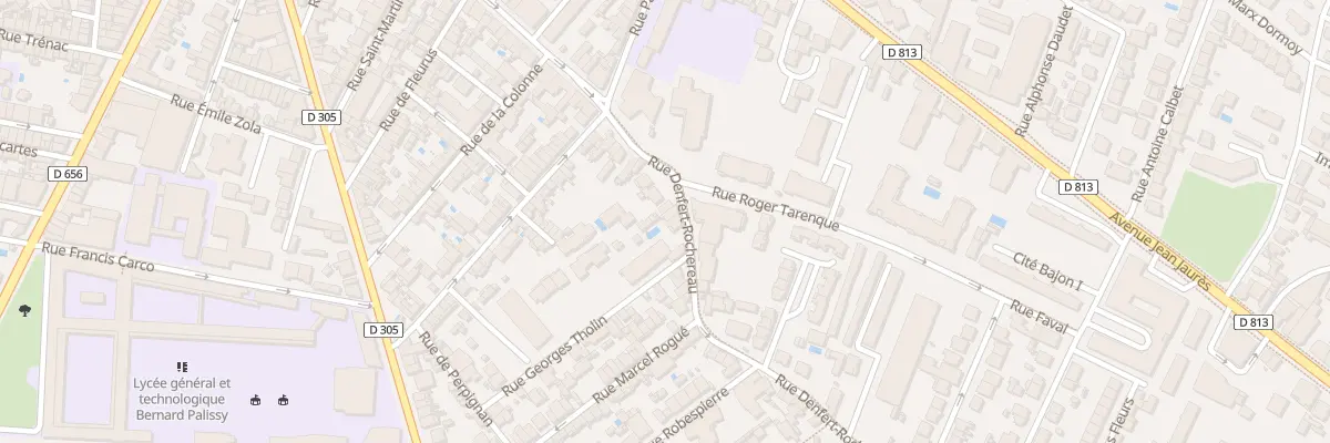 Plan du 86 Rue Denfert Rochereau à Agen