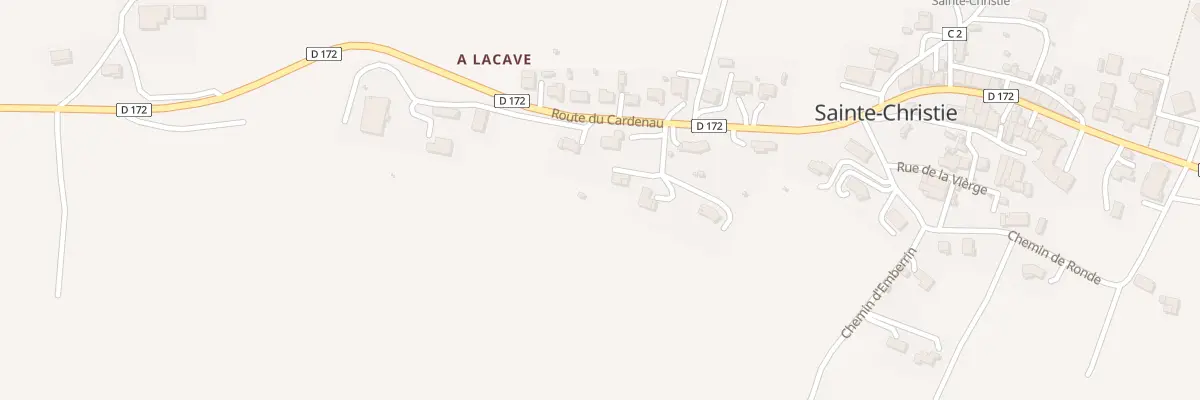 Plan du 193 Rte du Cardenau à Sainte-Christie