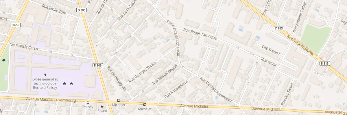 Plan du 92 Rue Denfert Rochereau à Agen
