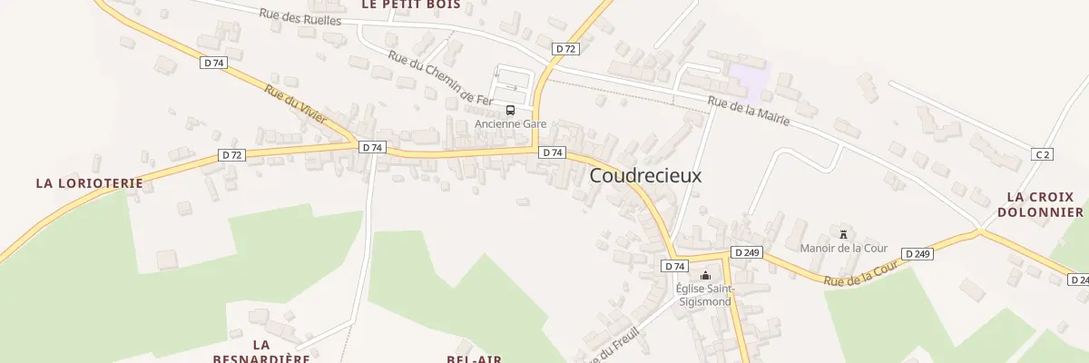 Plan du 31 Rue Principale à Coudrecieux