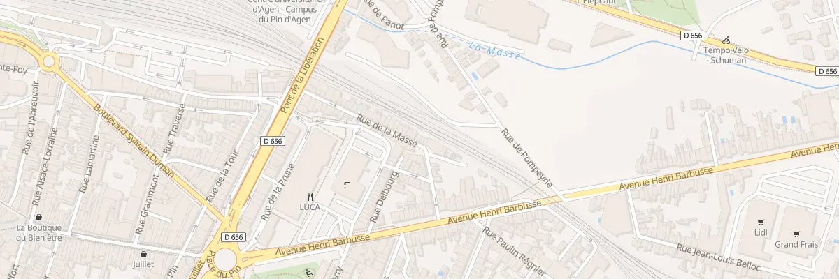 Plan du 51 Rue de la Masse à Agen