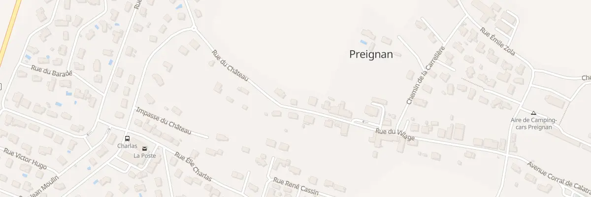 Plan du 1 Rue du Village à Preignan