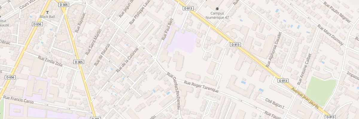 Plan du 61 Rue Denfert Rochereau à Agen