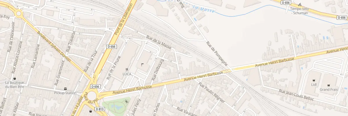 Plan du 36 Rue de la Masse à Agen