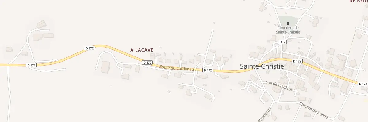 Plan du 232 Rte du Cardenau à Sainte-Christie