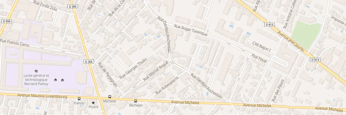 Plan du 77 Rue Denfert Rochereau à Agen