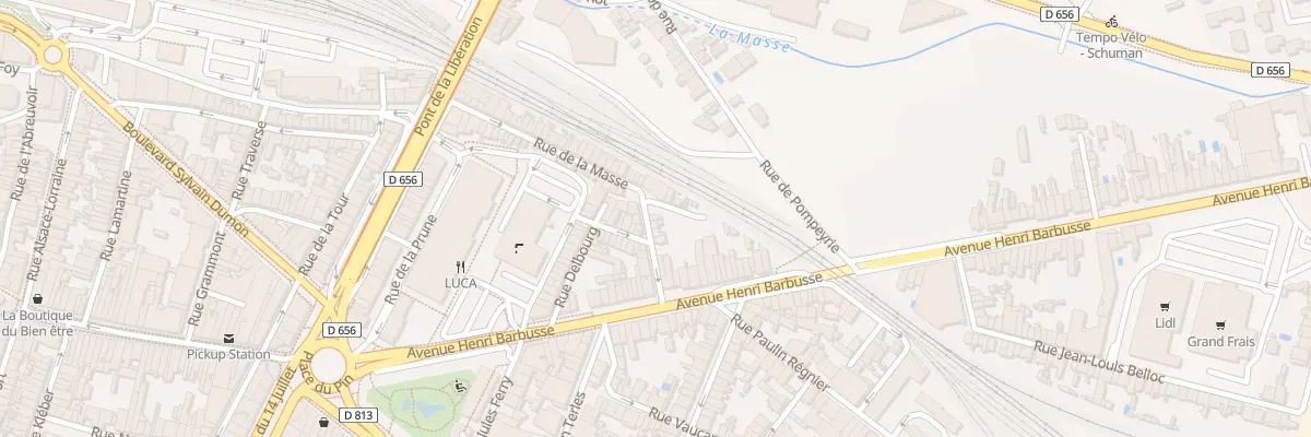 Plan du 61 Rue de la Masse à Agen