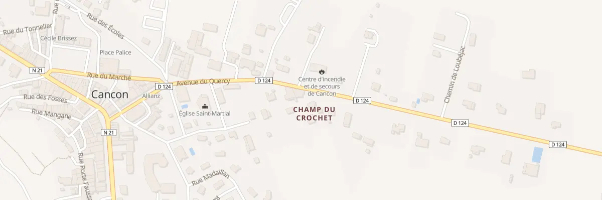 Plan du 10 Av du Quercy à Cancon