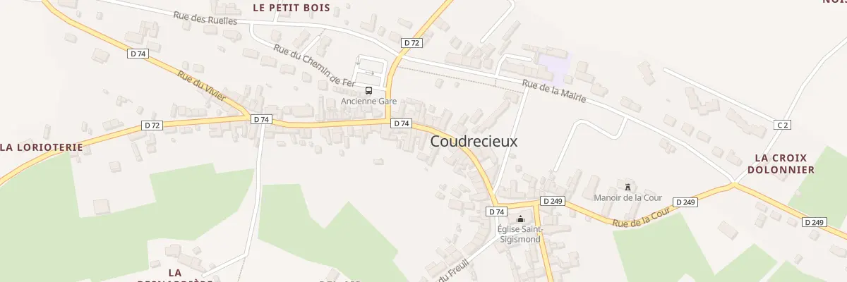 Plan du 23 Rue Principale à Coudrecieux