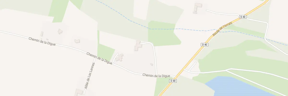Plan du 2415 Che de la Digue à Bézues-Bajon