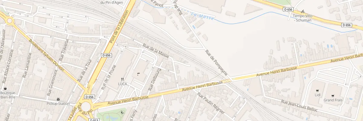 Plan du 57B Rue de la Masse à Agen