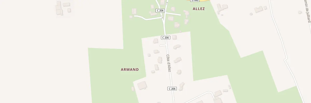 Plan du 164 Cote d’Allez à Allez-et-Cazeneuve