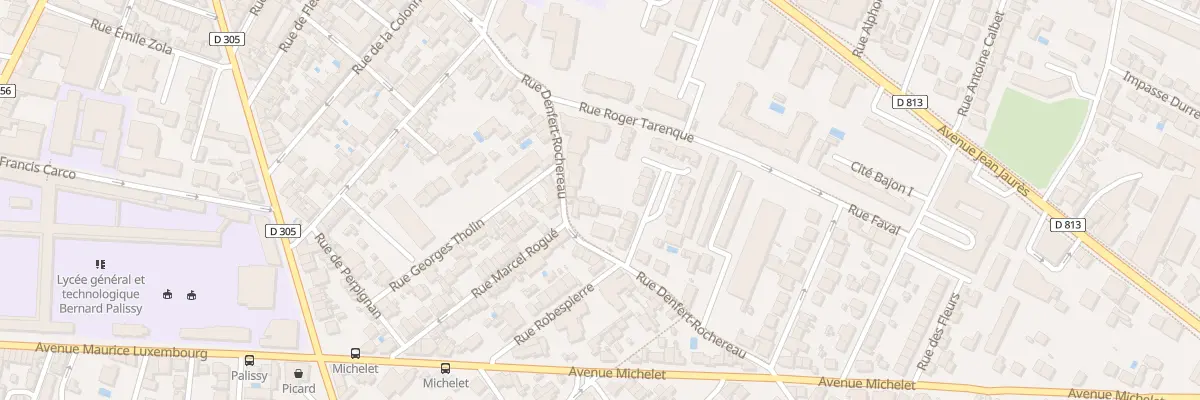 Plan du 75T Rue Denfert Rochereau à Agen