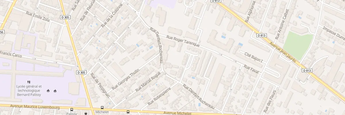 Plan du 75 Rue Denfert Rochereau à Agen