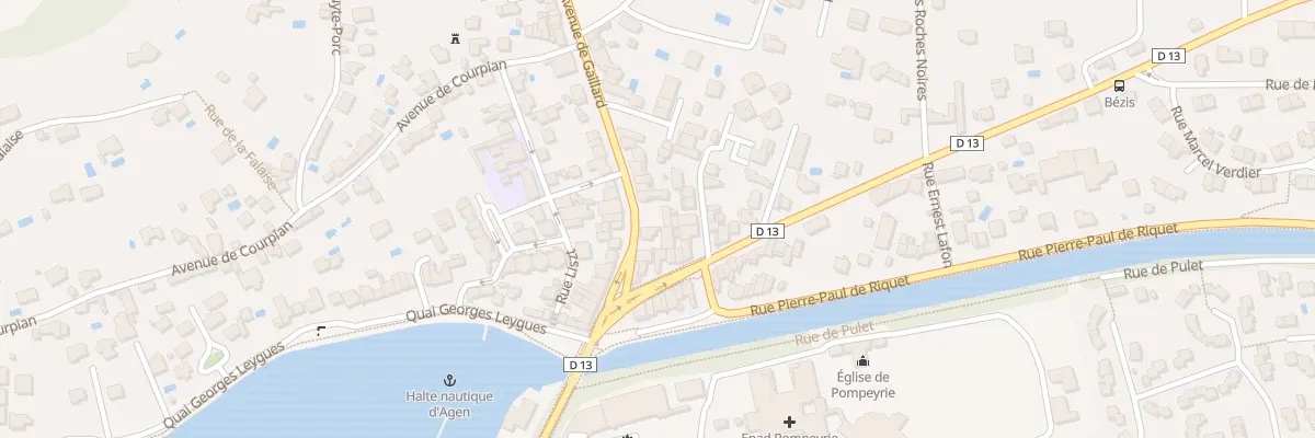 Plan du 60 Av de Gaillard à Agen