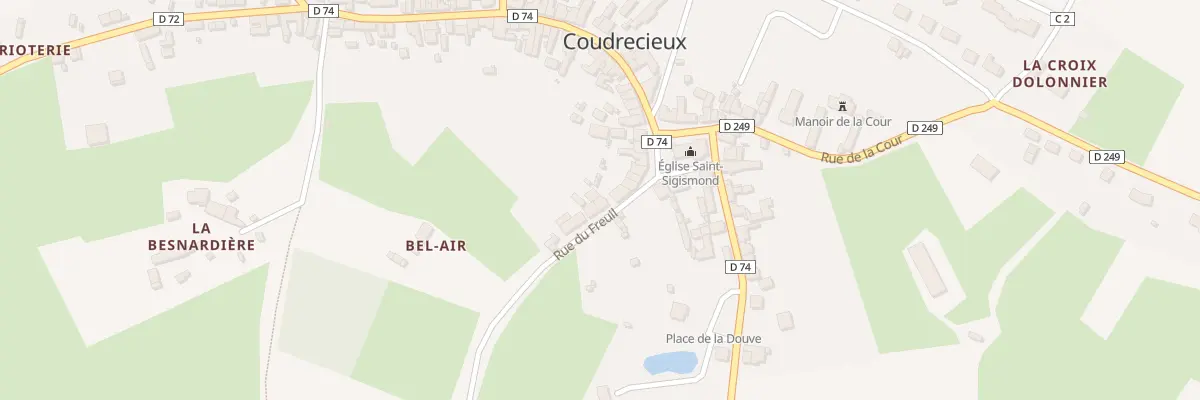 Plan du 6 Rue du Freuil à Coudrecieux