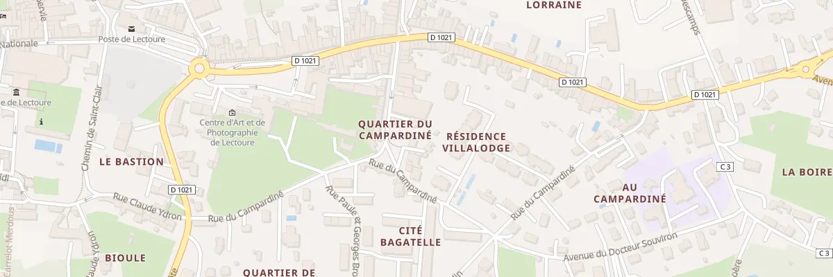 Plan du 1 Pl Sainte Marie à Lectoure