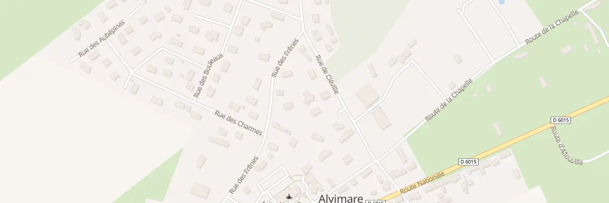 Plan du 10 Rte de Cleville à Alvimare