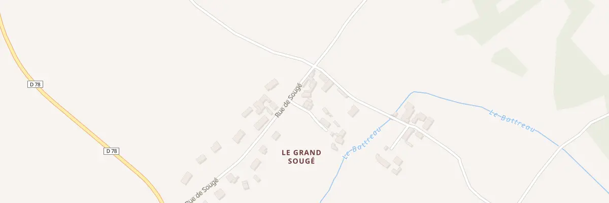 Plan du 38 Rue de Sougé à Oyré
