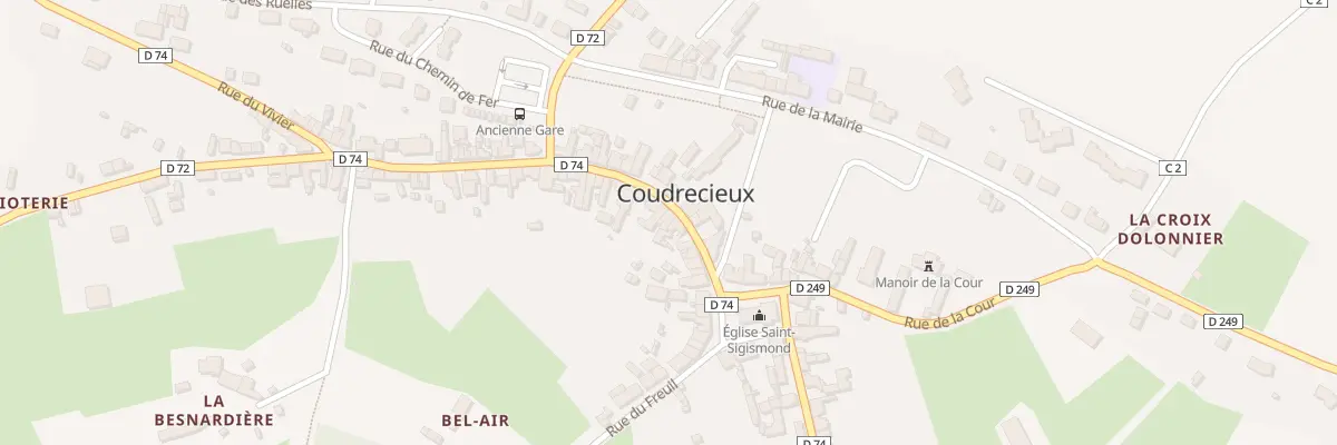 Plan du 13B Rue Principale à Coudrecieux
