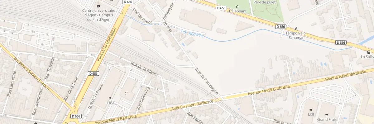 Plan du 137 Rue de Pompeyrie à Agen