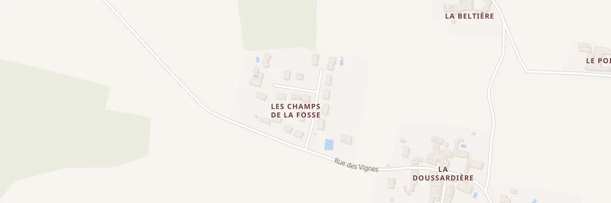 Plan du 16 Les Champs de la Fosse à Valdivienne