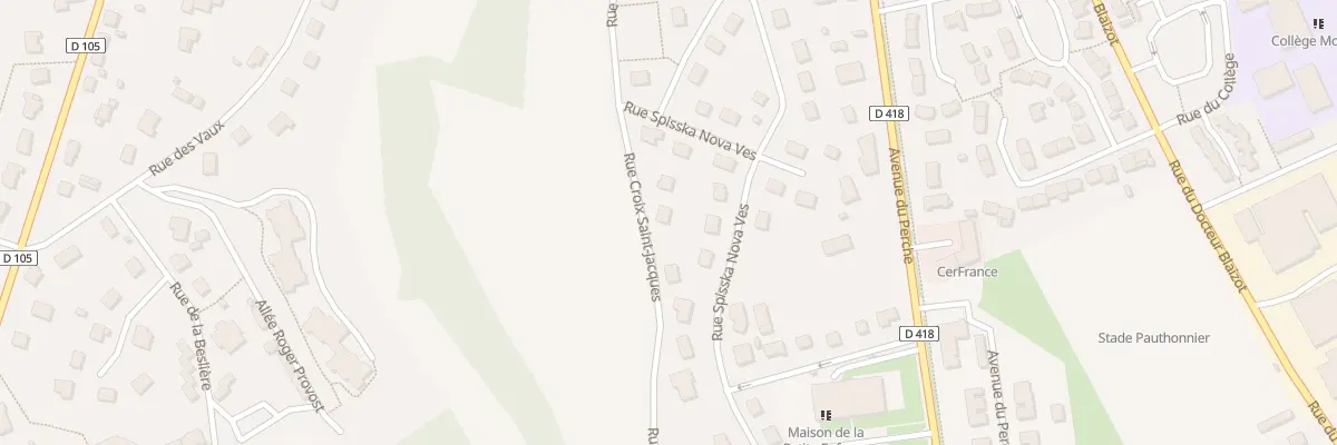 Plan du 43 Rue Croix Saint Jacques à L’Aigle