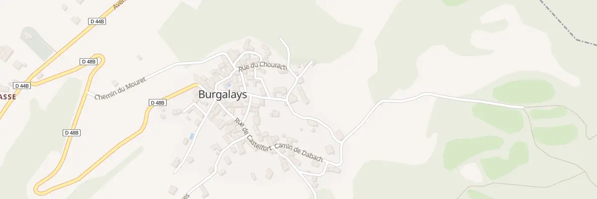 Plan de Pl de Candarriou à Burgalays