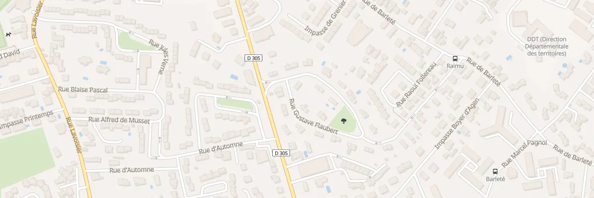 Plan du 33 Rue Gustave Flaubert à Agen