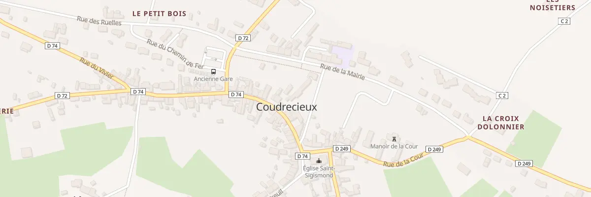 Plan du 5 Rue Georges Gougeon à Coudrecieux