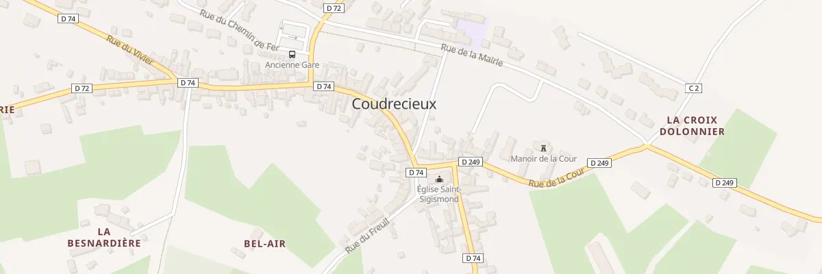 Plan du 1 Rue Georges Gougeon à Coudrecieux