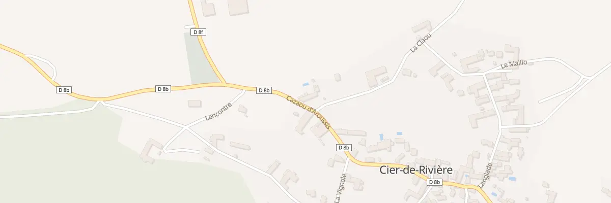Plan du 1 La Claou à Cier-de-Rivière