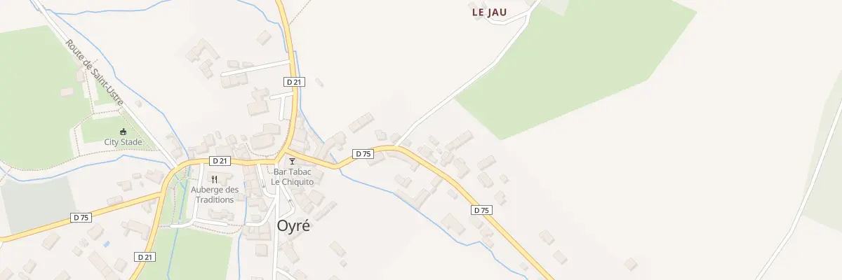 Plan du 7 Rte de Coussay-les-Bois à Oyré