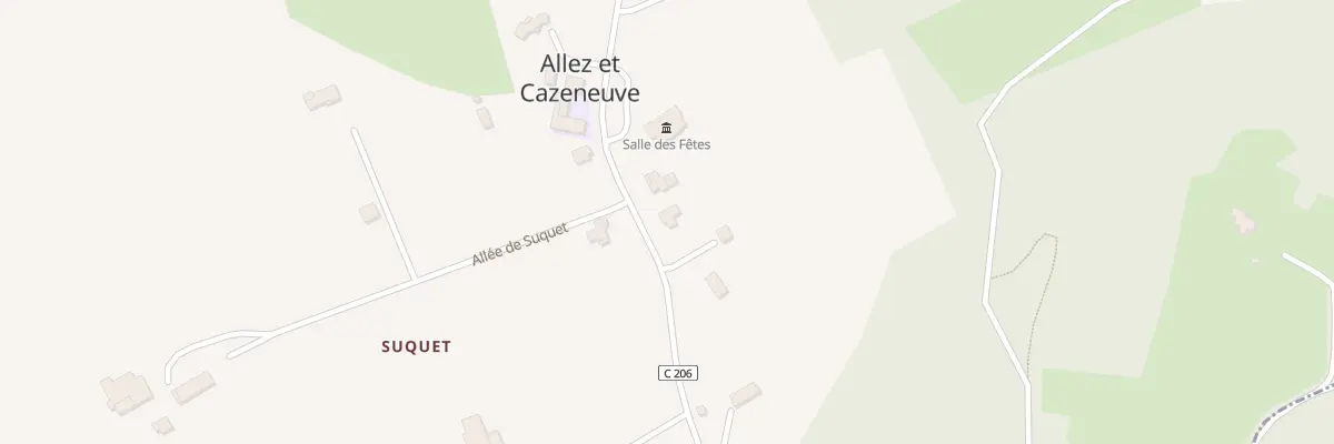 Plan du 615 Cote d’Allez à Allez-et-Cazeneuve