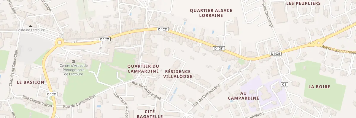 Plan du 7000B Quartier du Campardiné à Lectoure