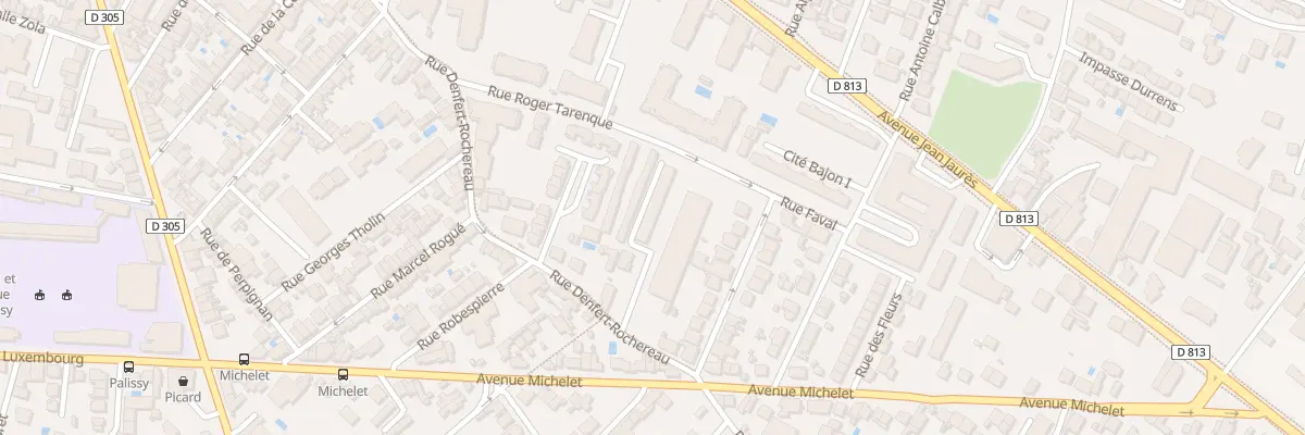 Plan du 9001 Rue Denfert Rochereau à Agen