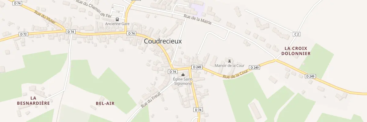 Plan du 16 Pl de l’Eglise à Coudrecieux
