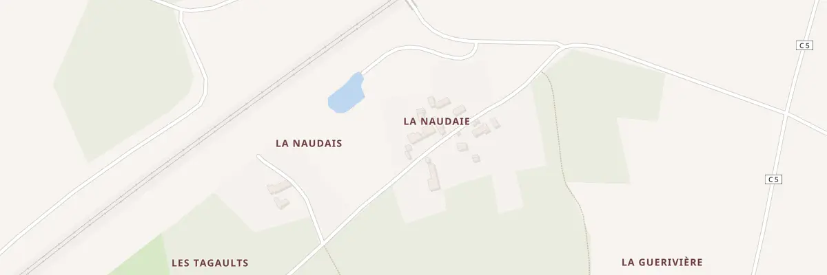 Plan du 63 La Naudais à Draché